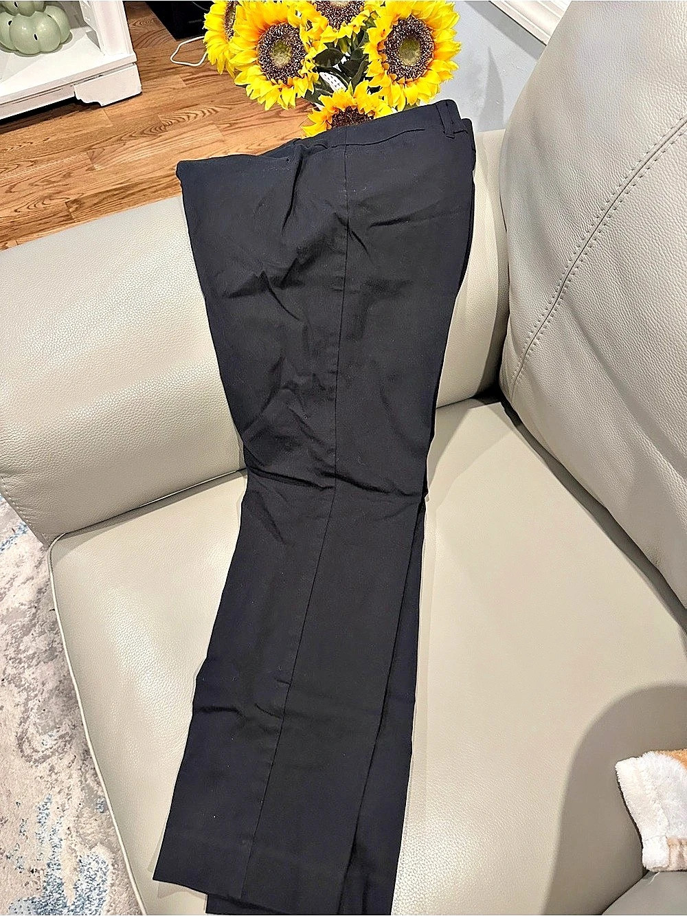 LOFT Black Flare Pants Size 12 Like New